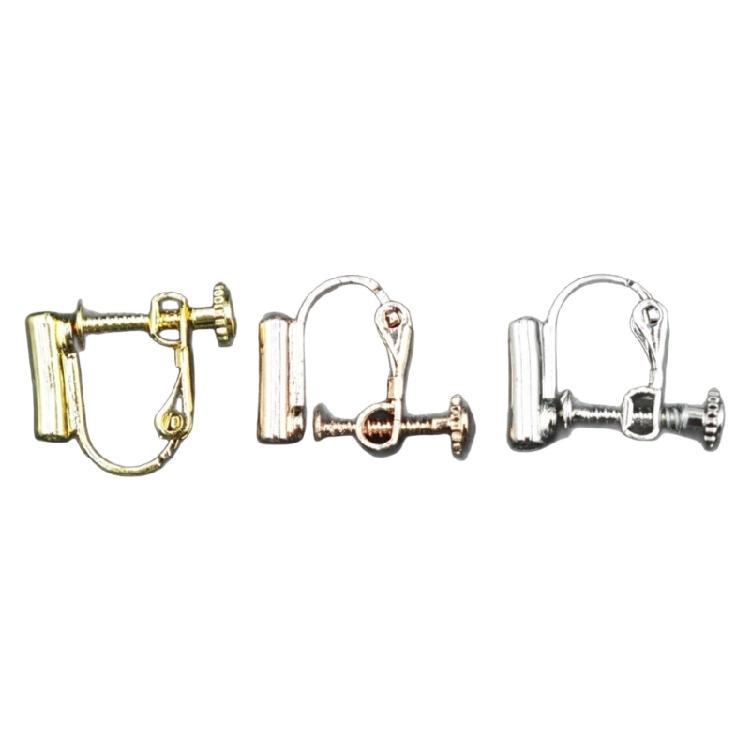 Interchangeable U Shaped Screw Ear Clip Adapter for Multiple Styles Earrings and Craft Projects