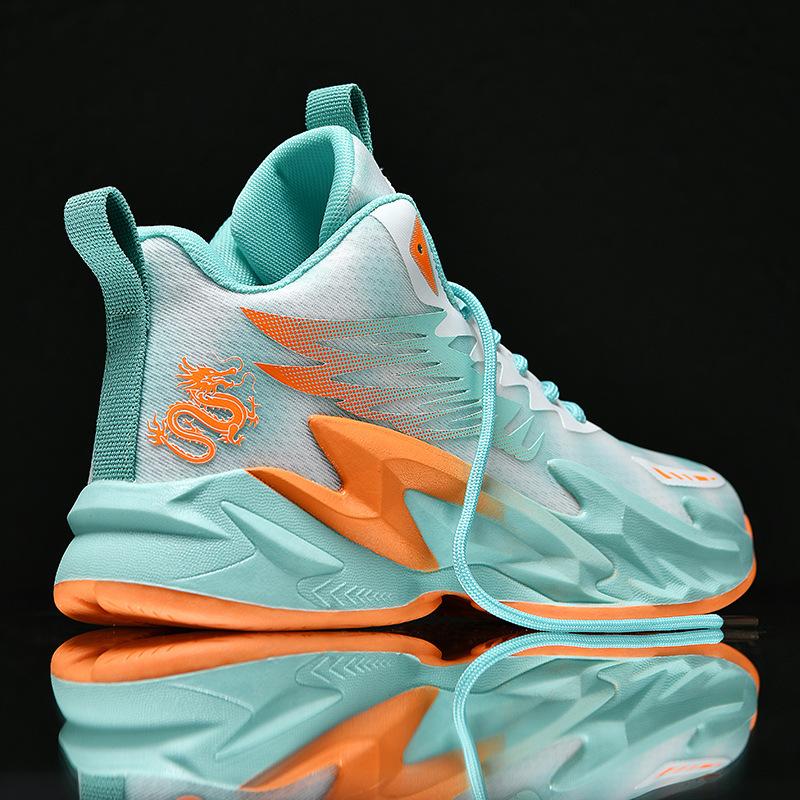 Summer new high-top basketball shoes men's combat boots primary and secondary school students' sneakers cement ground outdoor sneakers men's sizes