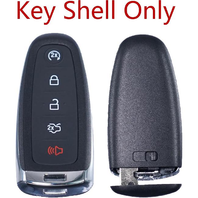 MechanMagic Key Fob Shell Cover for Ford Explorer Edge Flex Expedition Focus Taurus Maverick Lincoln Navigator MKS MKT MKX 2011- Keyless Entry Remote