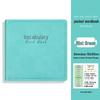 Square Leather English Vocabulary Pocket Notebook 