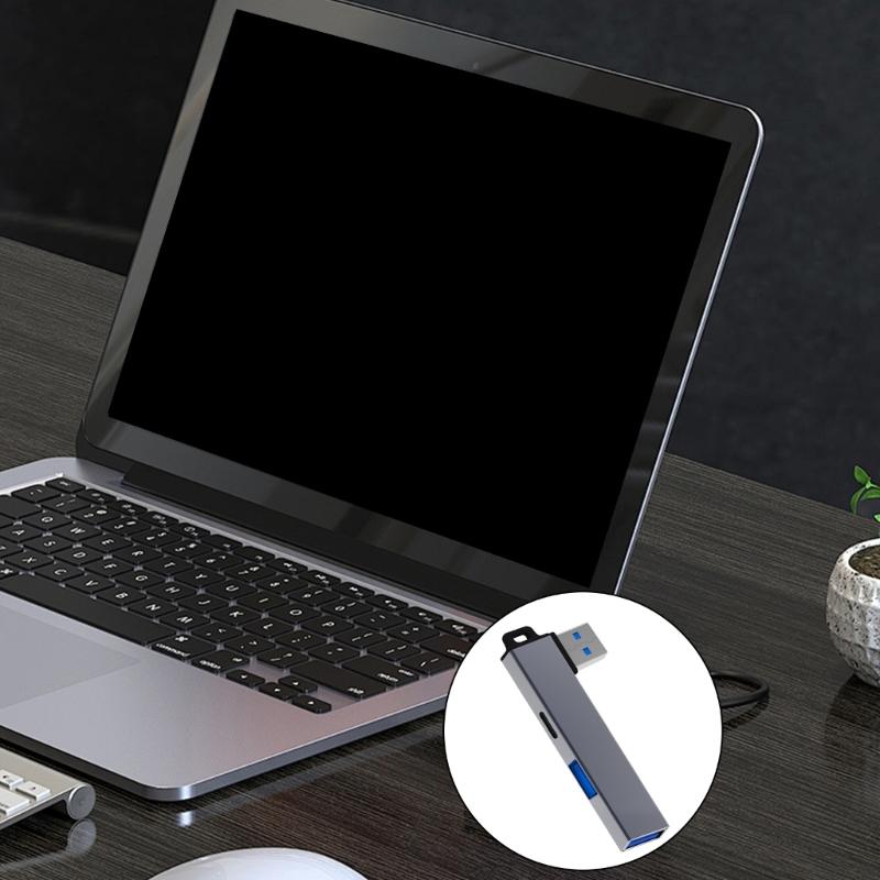 Portable USB3.0 Hub USB3.0 to Type C and Double USB Port Hub USB3.0 To USB Adapter with Strong Compatibility For Laptops
