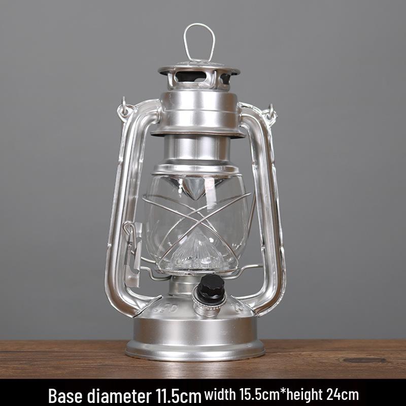 Retro Nostalgic Multi-Color Kerosene Horse Lamp - Portable Outdoor Camping & Decorative Lamp