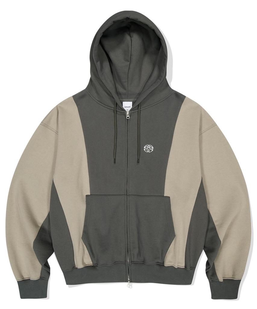 Mahagrid Eclipse Logo Hood Zip-Up Khaki(Mg2Esmm412A)