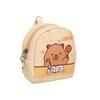 Small Capybara Coin Purse Pu Earphone Storage Bag Lovely Cartoon Leather Wallet  Student