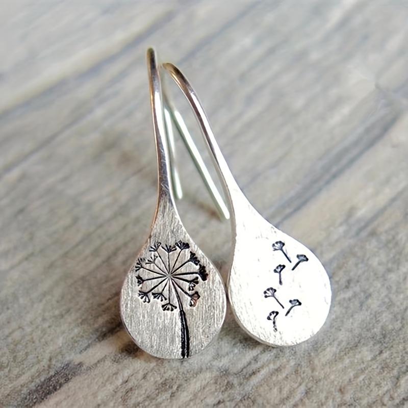 

Fashion Simple Dandelion Earrings Women s Wedding Engagement Personality Alloy Pendant Earrings Jewelry For Women Gifts