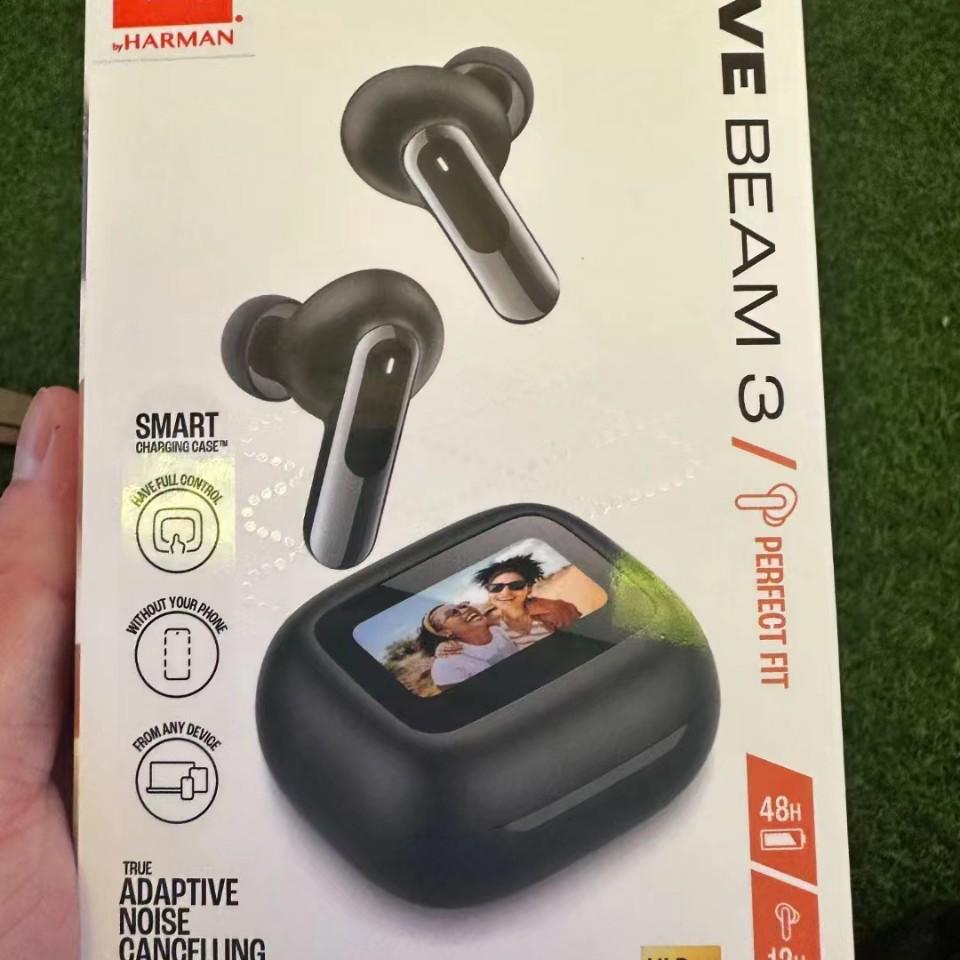 

BEAM3 Кольорові Bluetooth-навушники з сенсорним екраном, подвійним мікрофоном та ANC шумозаглушенням, ідеальні для використання наживо With Mark фіолетовий