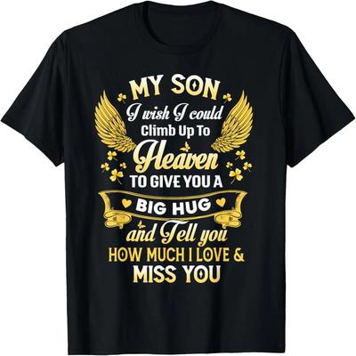 Happy Heavenly Birthday To Son In Heaven, Lost Son Memorial T-Shirt