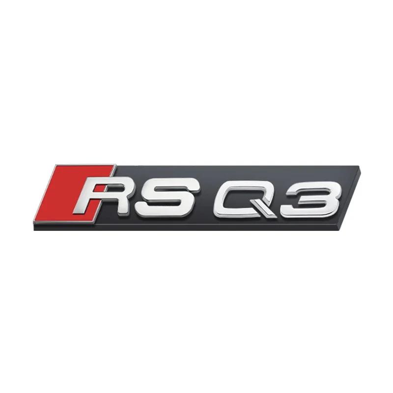 1pc ABS Plastic Car Front Grille Badge Logo Decoration Stickers For hot RSQ8 RSQ3 RSQ5 RSQ4 Exterior Modification Accessories