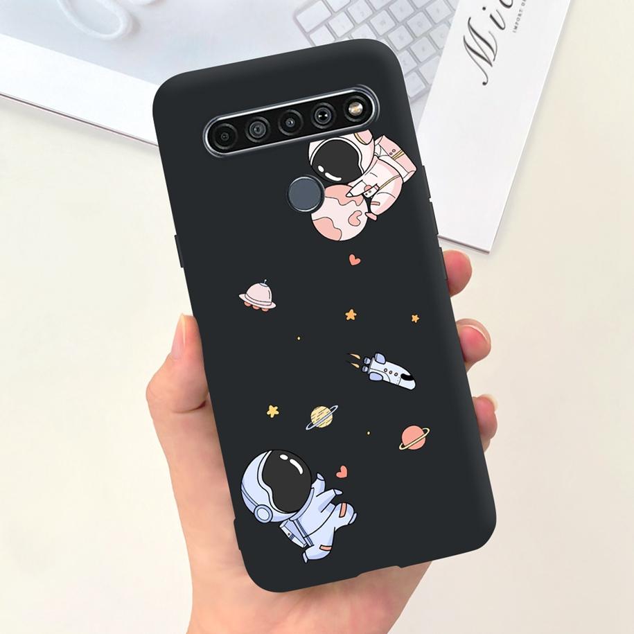 Para Funda LG K61 LMQ630EAW LM-Q630 Flor de Moda Suave Coque Fundas de Teléfono Para LG K61 2020 K 61 Cubierta Trasera de Silicona Para LGK61 Funda