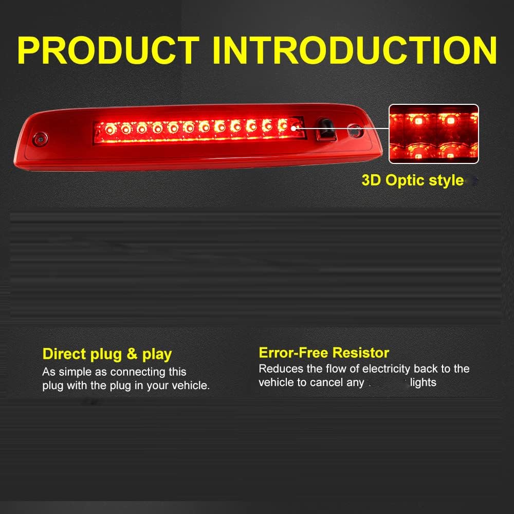 ZULOW 3rd Third Brake Light Car Third Brake Light High-Position Brake Tail Light For Hyundai Ix35 2011-2015 For Tucson 2011-2014 OEM:927002S000