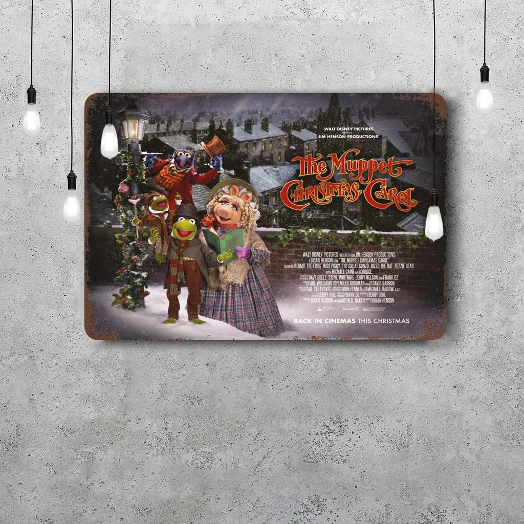 MINISO The Muppet Christmas Carol Funny Bar Metal Sign, Retro Plaque, Vintage Sign, Alcohol Drinker, Pub,Kitchen Wall Decoration