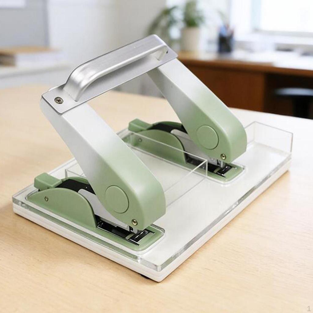 Heavy Duty Double Row Fits 24/6 Effortless with Storage Box Manual Office for Students Commercial