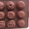 15 Hole Flower Shape Silicone Chocolate Mould Ice Cube Tray DIY Fondant Cookie Bake Dish Jelly Pudding Dessert Bakeware