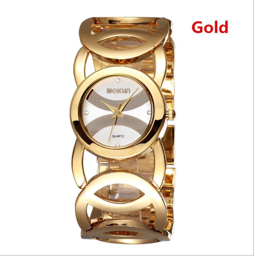 Top Brand Luxury Gold Watches Women Quartz Wrist Watches Hollow Ladies