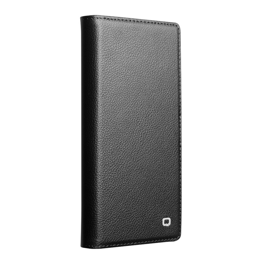 QIALINO For iPhone 17 Pro Case Compatible with MagSafe Detachable Genuine Cow Leather Wallet Phone Cover