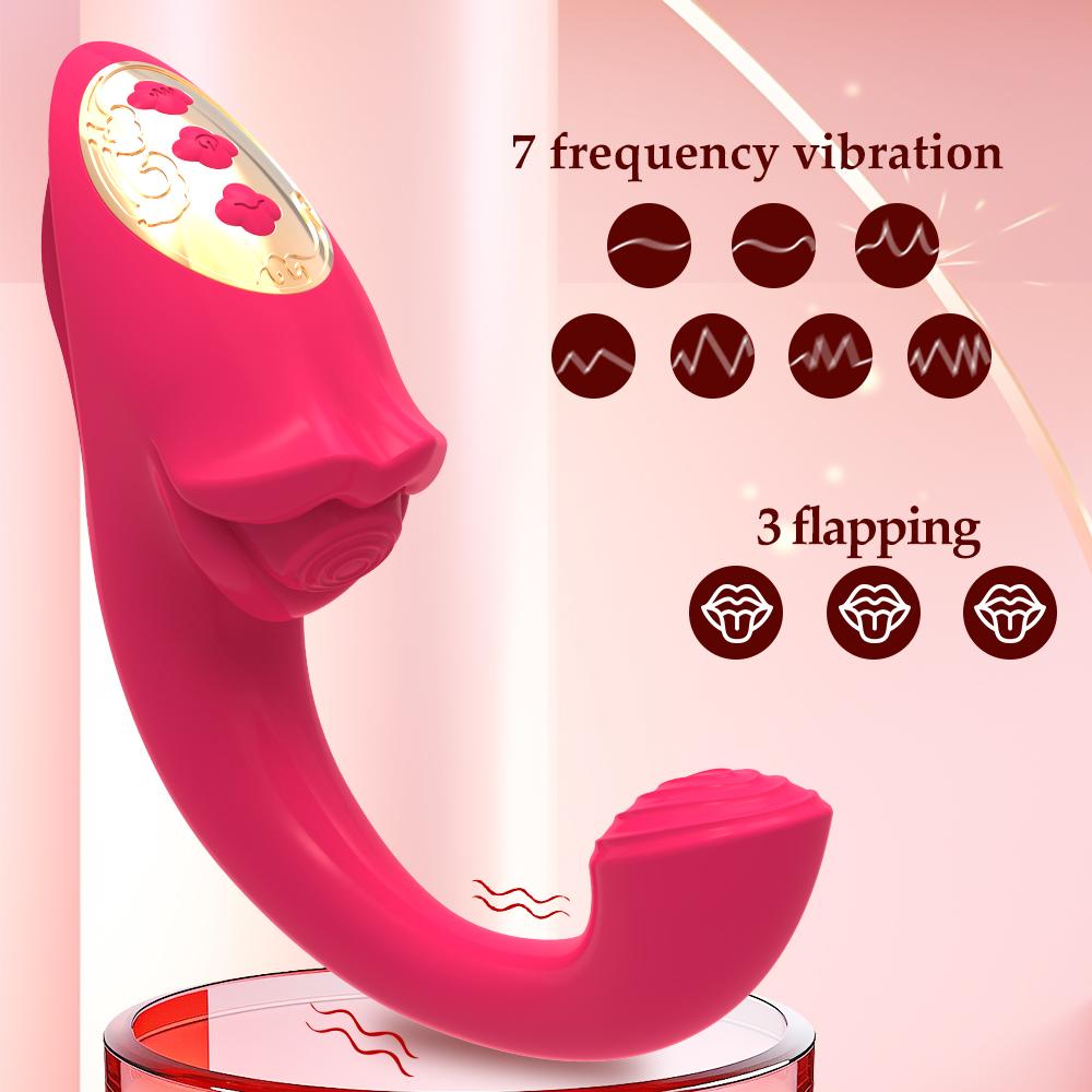 Tongue Vibrator for Clitoris Women Vacuum Stimulator Oral Nipple Clit Sucker G Spot Dildo Female Adults Sex Toys