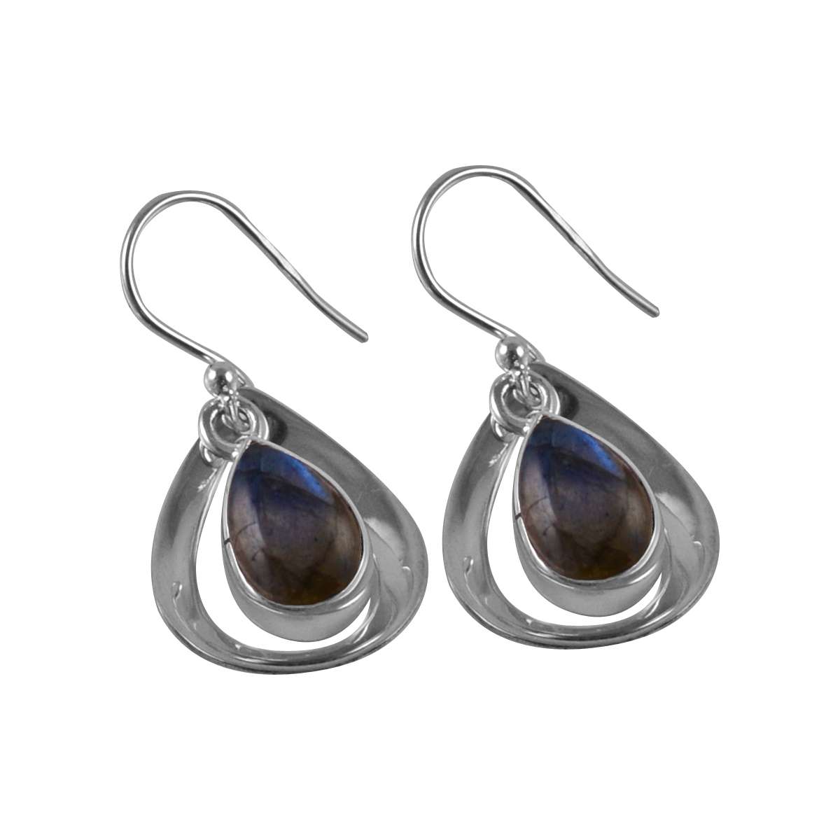 

Labradorite Gemstone Earrings Solid 925 Sterling Silver Handmade Earrings Jewelry Gift For Women And Girls E-2004