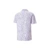 Puma Floral Print Casual Short Sleeve Polo Unisex Tops Lavender-Purple 620688-25