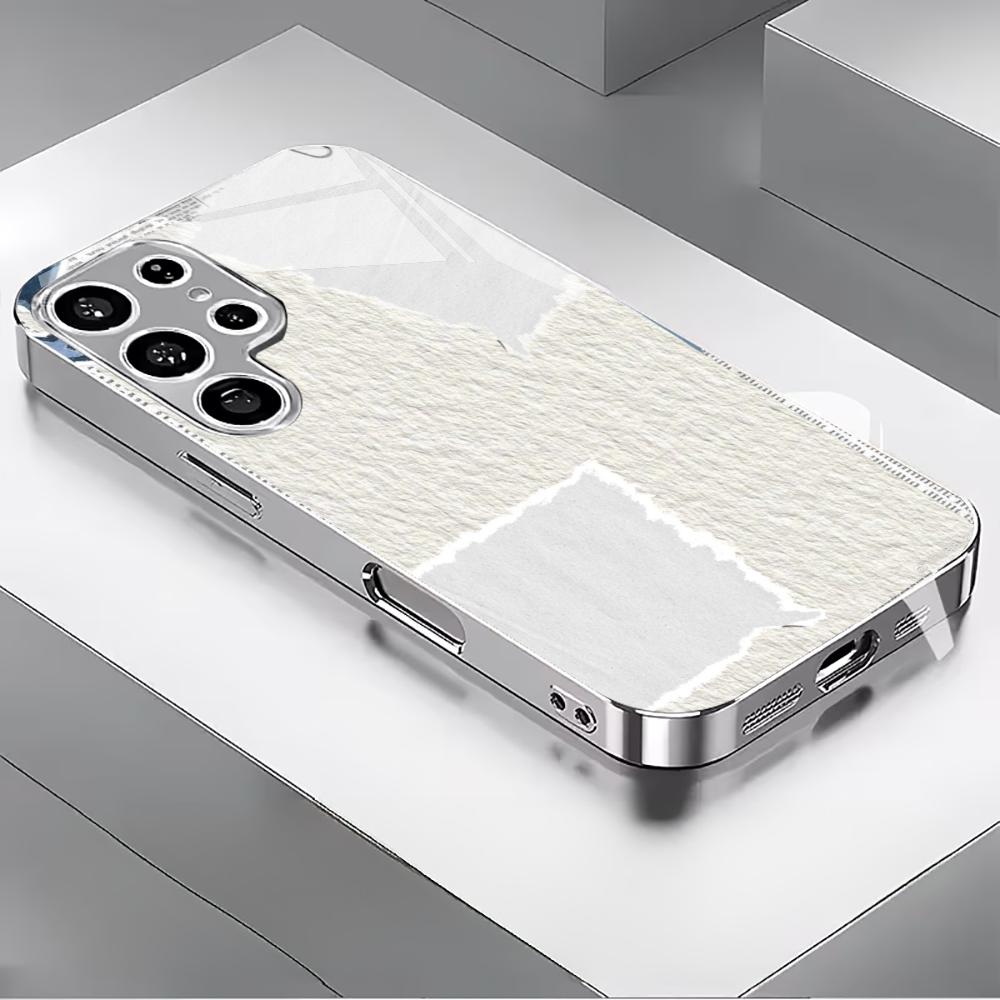 PhoneCase Atmosphere Simplicity High-end Electroplating Glass PhoneCase for Samsung Galaxy S26 S25 S24 S23 S22 S21 FE,Ultra,Plus