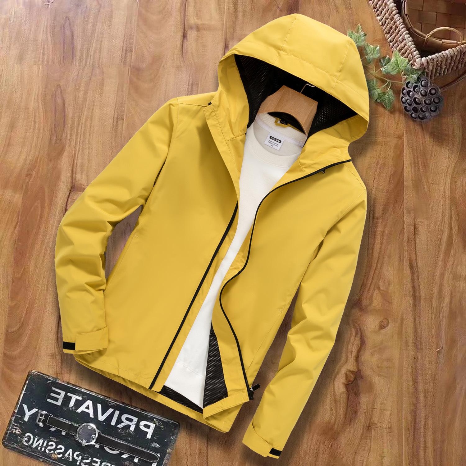 

Унисекс Легкий Водонепроницаемый Ветрозащитный плащ: Дышащая, на сетчатой подкладке, ветрозащитная куртка для весны/осени. S