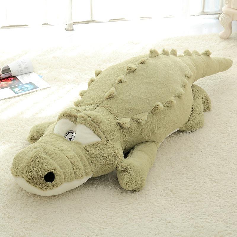100cm Cartoon Crocodile Plush Stuffed Pillow Cute Couple Creative Toy Children's Birthday Gift Doll Kawaii Sofa Decoration