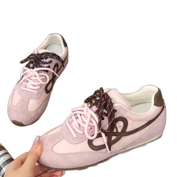 Cowhide version~ inner height increase 5cm German training shoes women's shoes autumn 2025 new sports and leisure Forrest Gump shoes tide