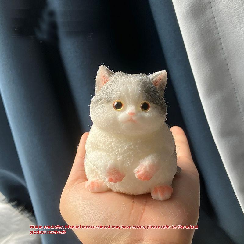 Kawaii Katze Dekompressions-Quetschspielzeug Weiches Silikon Stress-Angst-Linderer Fidget-Spielzeug für Autismus Sensorische Kinder Geschenke