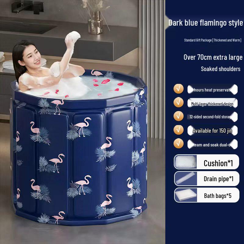 Adult and Child Folding Full Body Bathtub for Home Use with Sauna Function.