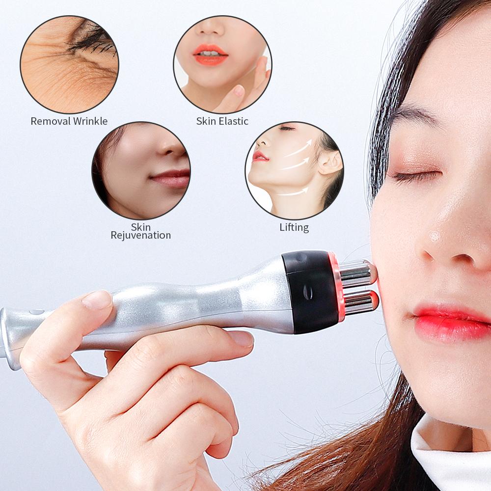 2MHz Radio Frequency RF Skin Lifting Machine Eye Neck Wrinkle Removal Red Light Facial Tightening Multipolar RF Beauty Device