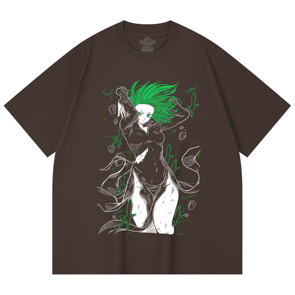 230 Gsm 100% Cotton One Punch Man V5 Tatsumaki Print Unisex Heavy Cotton T Shirt