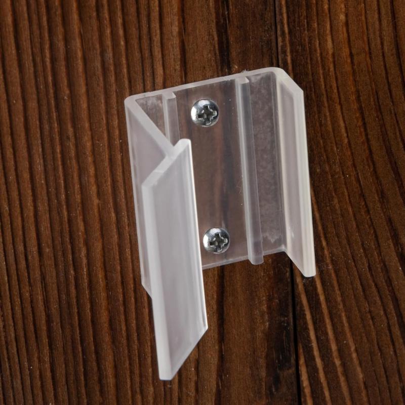Clear Sliding Mirror Door Latches Easy to Use Sliding Mirrored Travel Door Latches Travel Trailer Door Security for Home