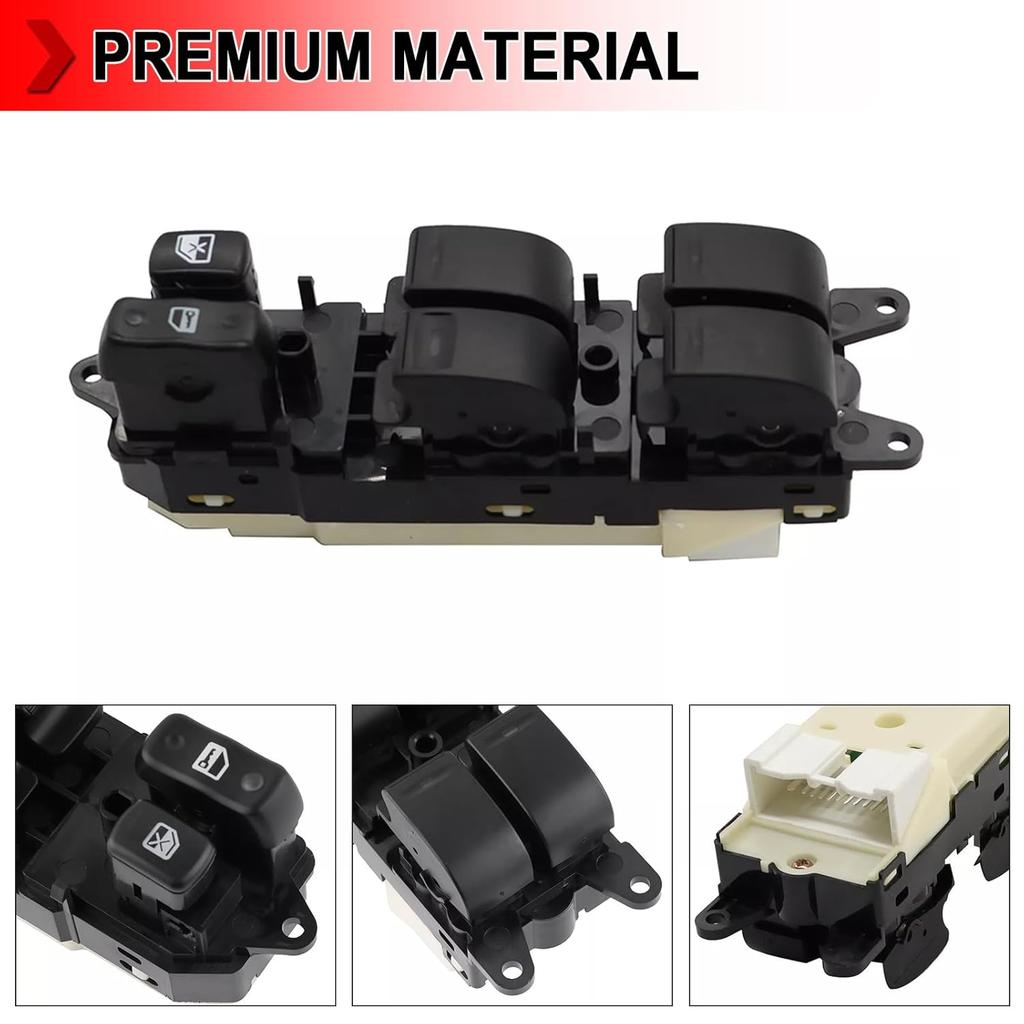84820-60100 Master Power Window Switch, Front Left Driver Side Controller Switch Button Fit for Lexus LX470 1998-2002, for Toyota Land Cruiser 2001