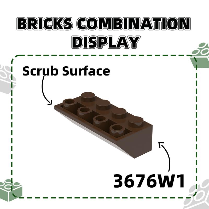 Non-Toxic 32Pcs/Lot 3676W1 Slope Inverted 45° 4X4 Building Block Moc Color Accessories Compatible With Brick Diy Children'S Toy