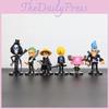 Trendy Black Attire One Piece Luffy Zoro Pvc Figure Set Cake Topper Display Decorations