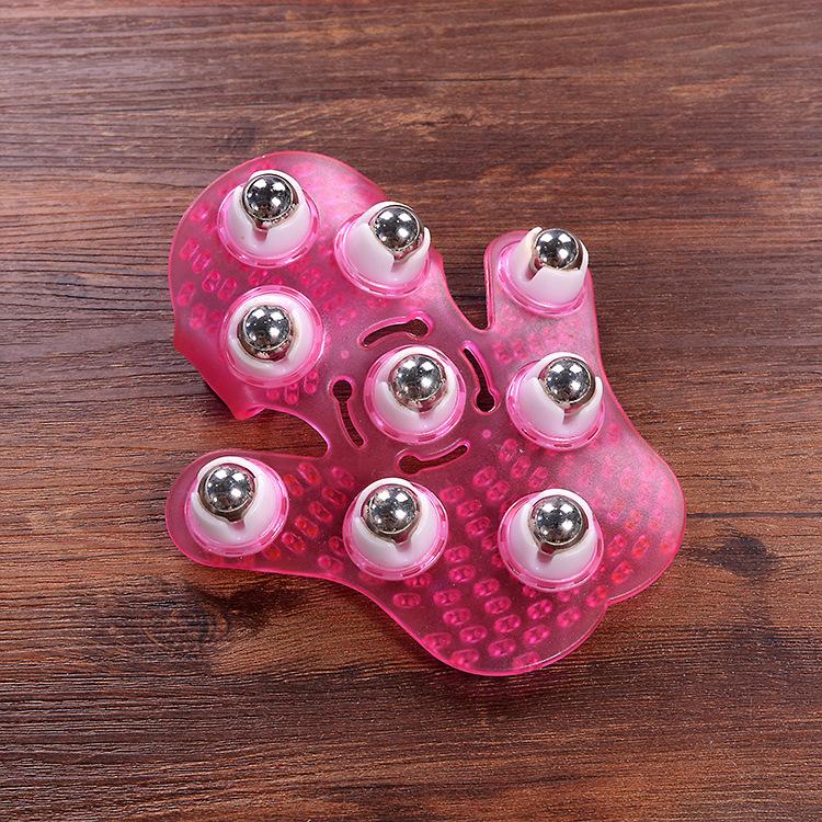 Nine beads palm massager 360 degree rotation whole body beauty massage manual nine beads massage
