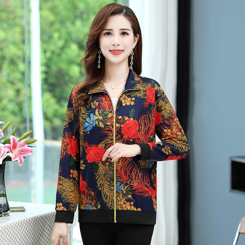 Spring, Autumn and Summer Casual Jacket Women, New Short Thin Loose Cardigan, Mom Women's Zipper Tops Jacket