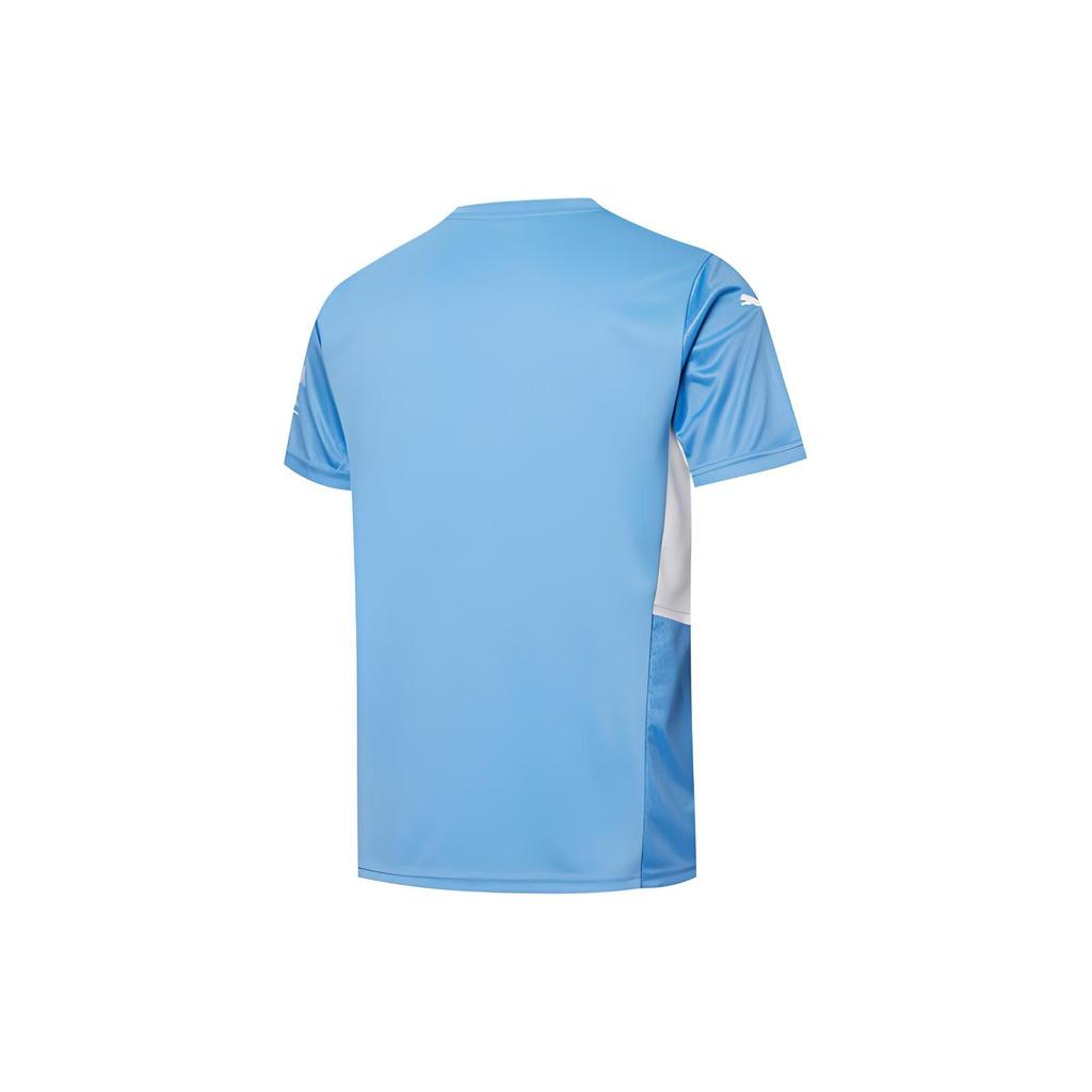 Puma MCFC CNY Edition Home Performance Straight-Leg Breathable Soccer Jersey 21-22 Season Kevin De Bruyne Fan Version Men Jerseys Blue 759202-01