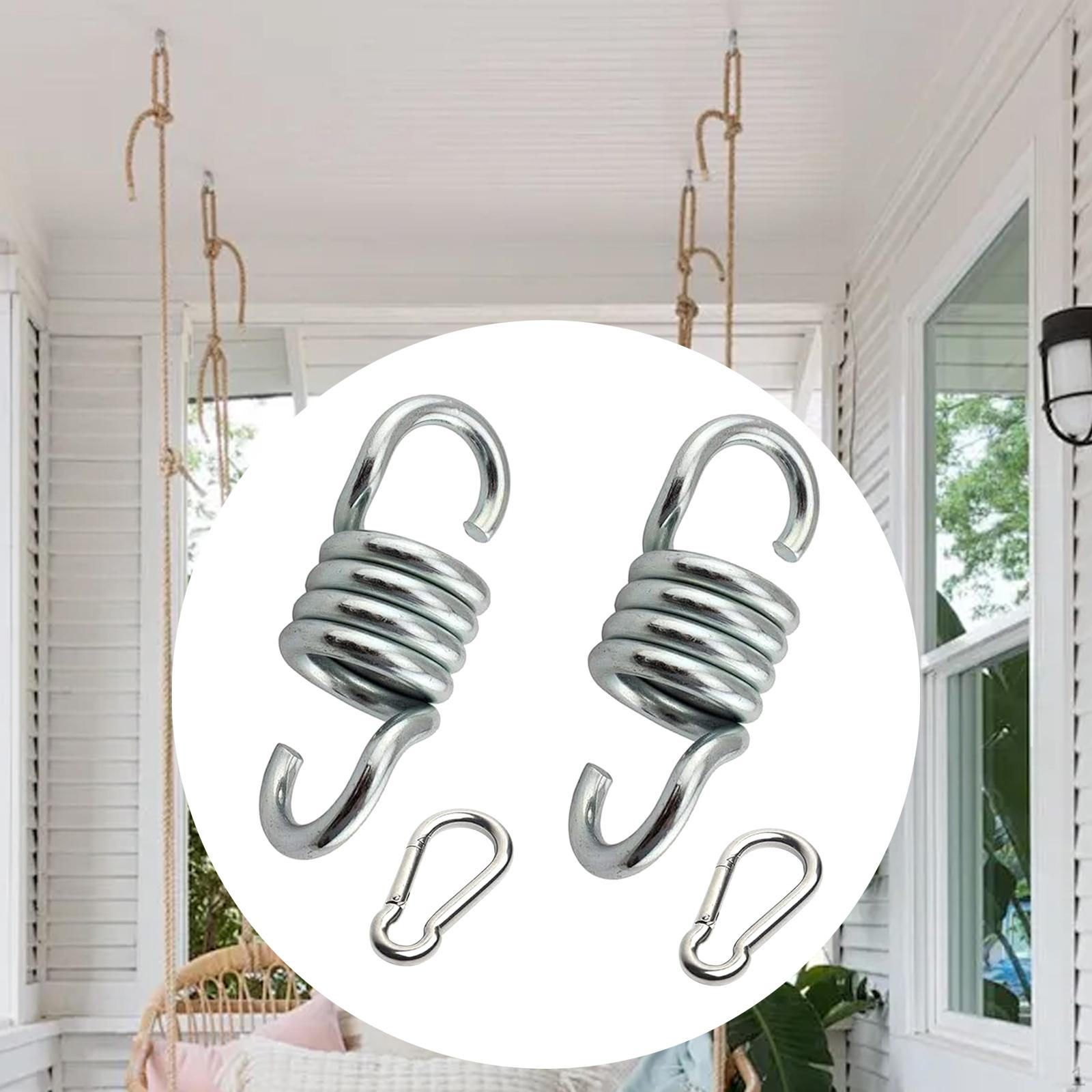 

Сверхмощный удлиненный крюк с поворотной пружиной на крыльце для боксерских груш на лужайке и заднем дворе with Carabiners