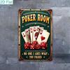 Playing Cards Poster Metal Sign 20x30cm Wall Art