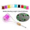 1PC Colored Elastic Thread Mayfly Shrimp Fly Larva Body Making Material High Elasticity Suitable for Trout Salmon Fishing Baits