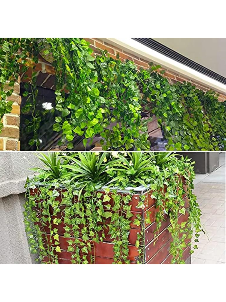 6pc/SET Simulate Ivy strip greenery Vine fake greenery decor, home decor, scene decor, holiday party decor