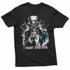 I Want Your Soul Skeleton Sam Creepy Halloween Horror Art T-Shirt