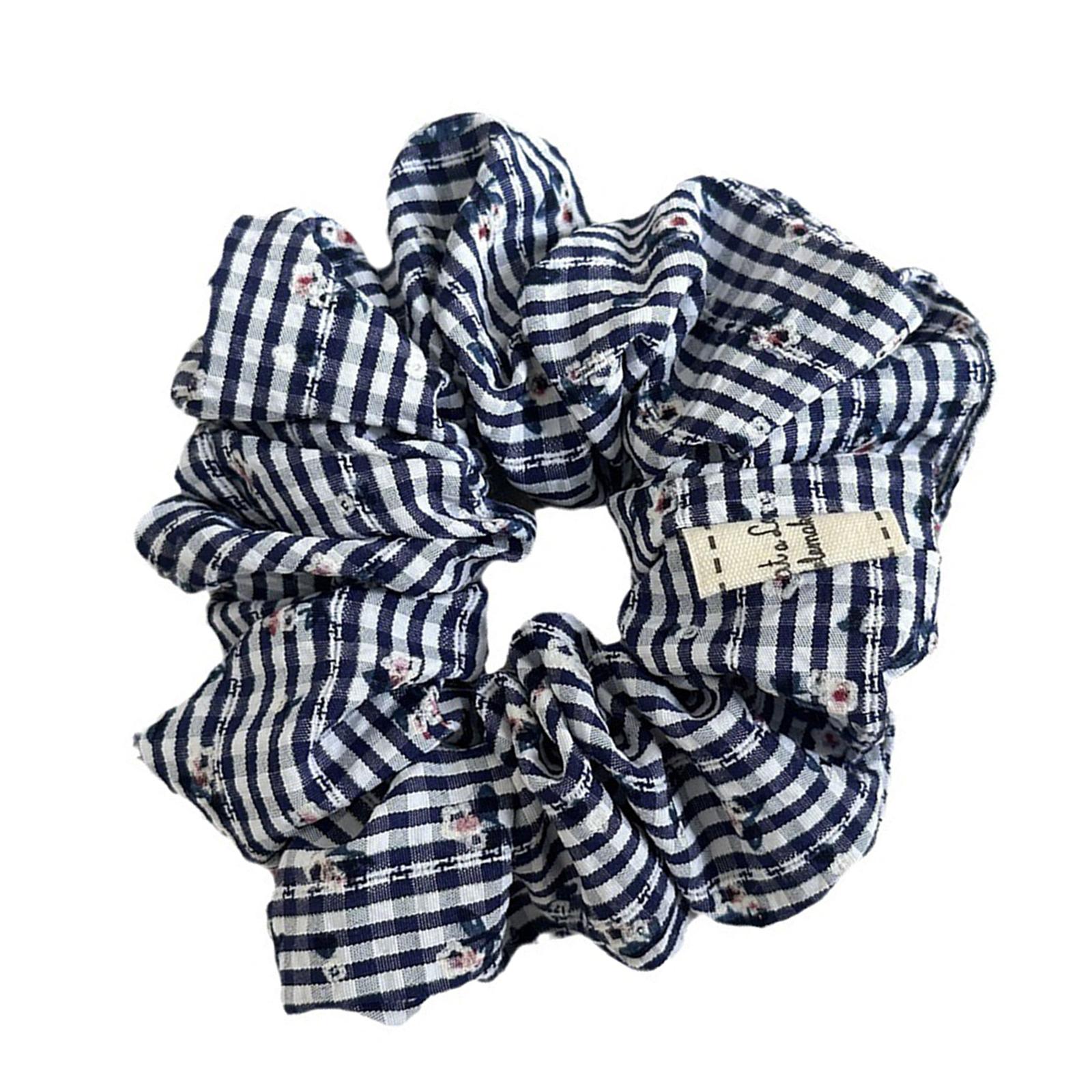 

Delicate Flower Pattern Scrunchies Soft Elastic Hair Ties For Girls And Women Ponytail Holder For Casual Or Prom Occasion