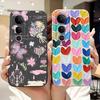 Pro Vivo V50 Lite 4G Pouzdro V2441 Kryt Luxusní Mašlička Malované Měkké Tekuté Silikonové Pouzdro na Telefon Pro Vivo V50 5G V 50 V50Lite Fundas