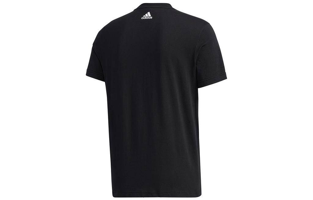 Adidas T Shirts Men's Black Crew Neck Moderate Straight Fit GJ5112