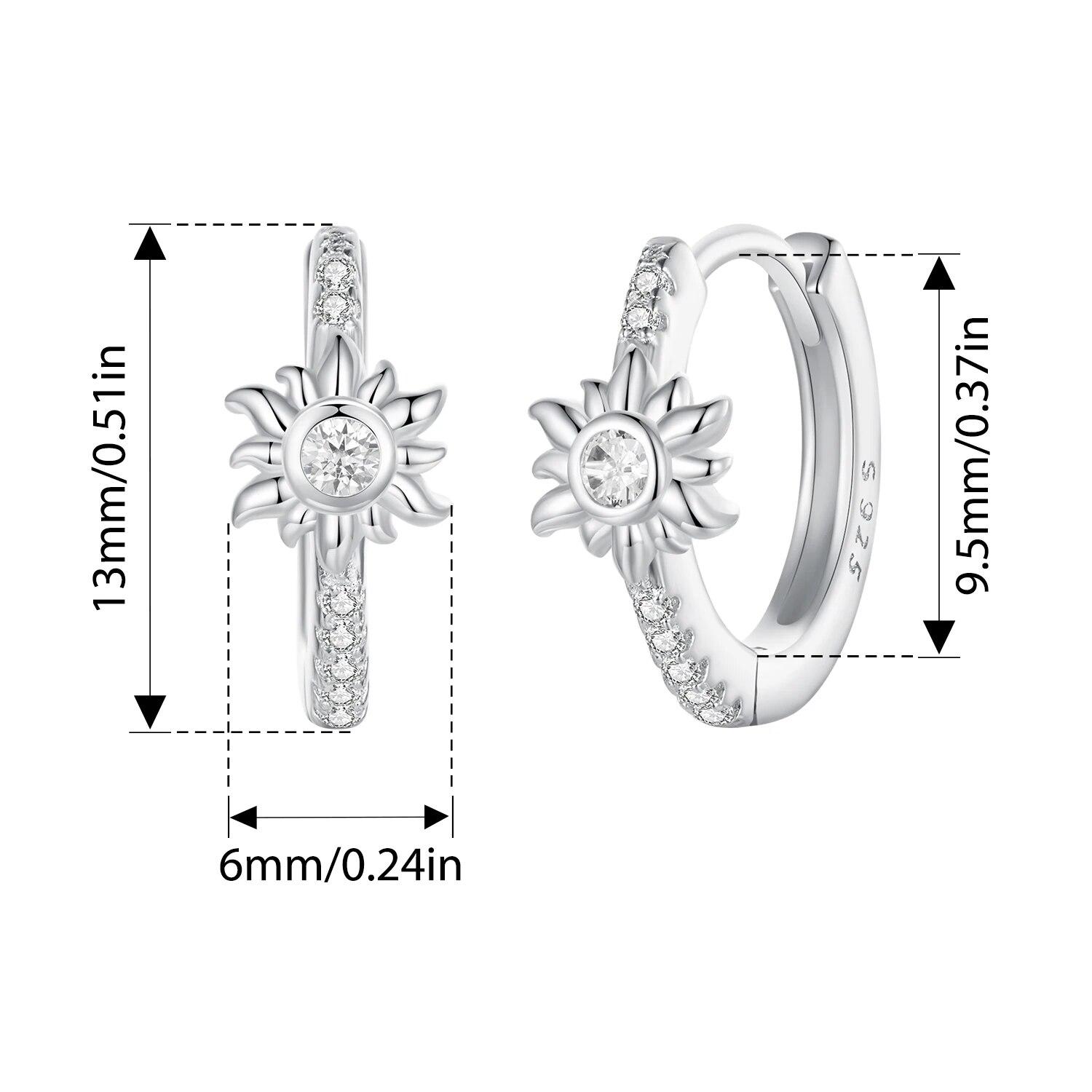 

WOSTU оригинальные серьги-кольца из стерлингового серебра 925 пробы, серьги-кольца с цирконом, белое золото, ювелирные изделия для женщин, подарок BSE1001
