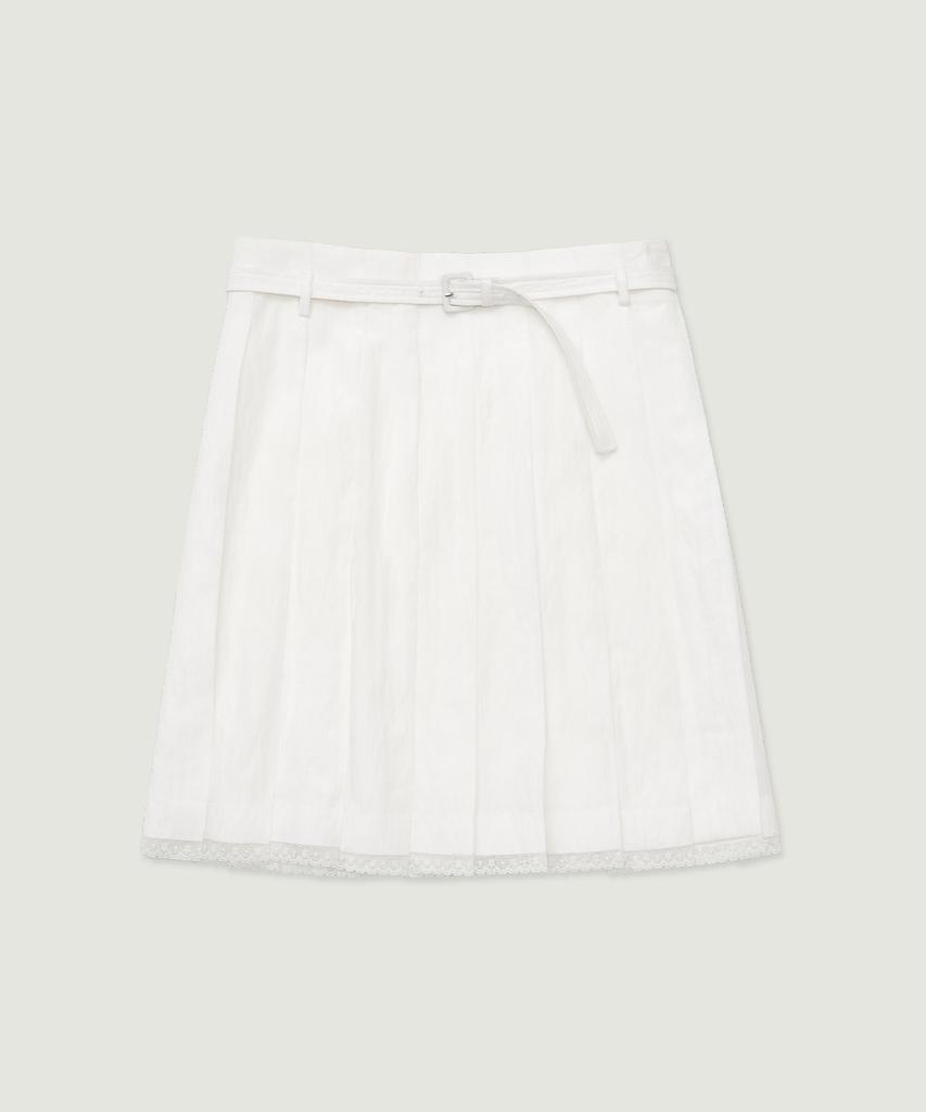 GROVE Ines Midi Skirt (White)