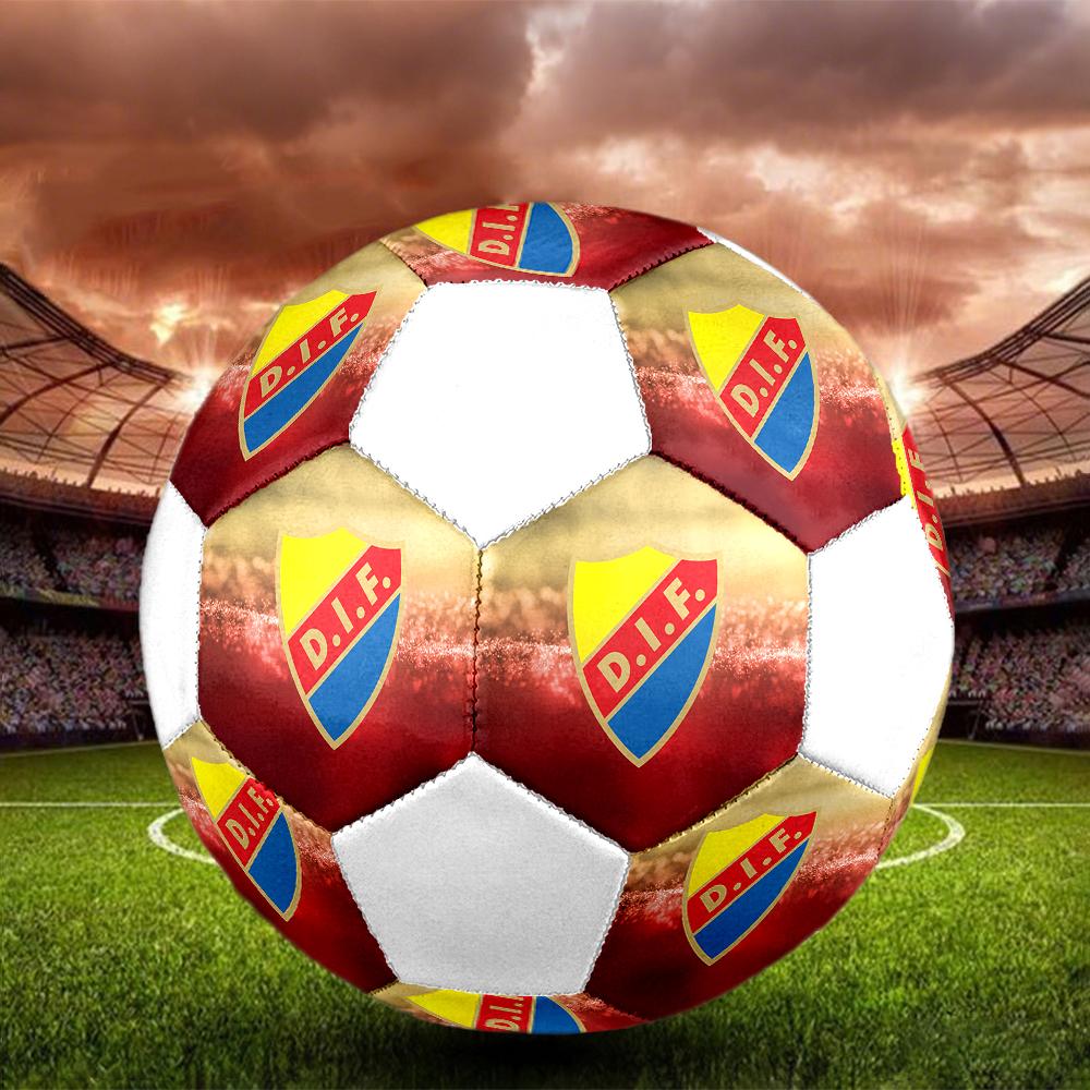 Pallone da Calcio Djurgårdens IF, colorato, adatto a tutte le età, cucito a macchina, materiale PVC, qualità da competizione, durevole e ad alto rimbalzo