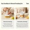 Airtights Coffee Canister Plastic Coffee Storage Container Kitchen Supplies Automatic Vacuum Coffee Canister for Food