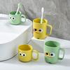 Plastic Toothbrush Cup Multipurpose Rinsing Cup Toothbrush Storage Rack for Bathroom Accessory